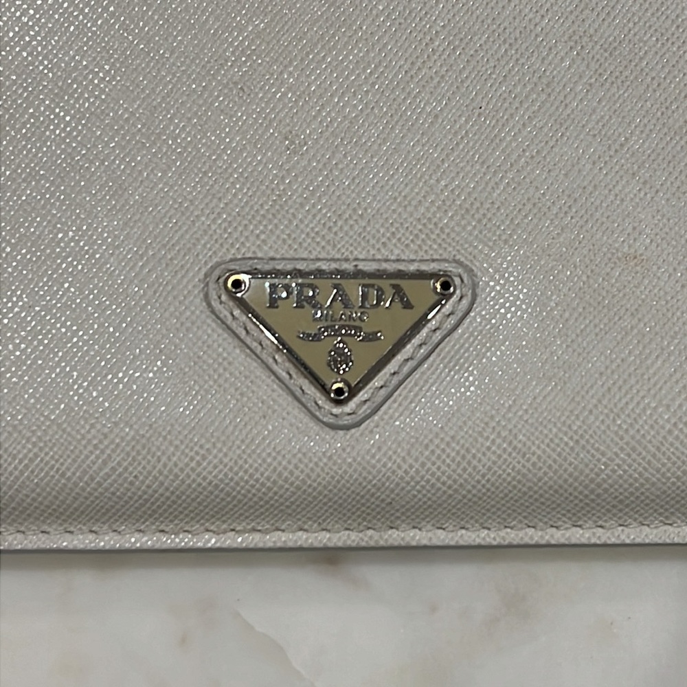 Prada Saffiano Leather iPad Tablet Case Cover Sleeve | White | Authentic